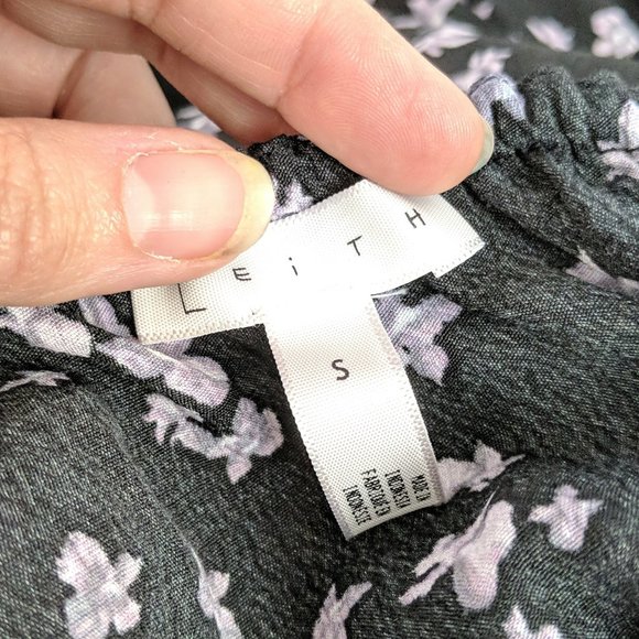 LEITH Flower Print One Shoulder Ruffle Dress Small - Picture 7 of 8